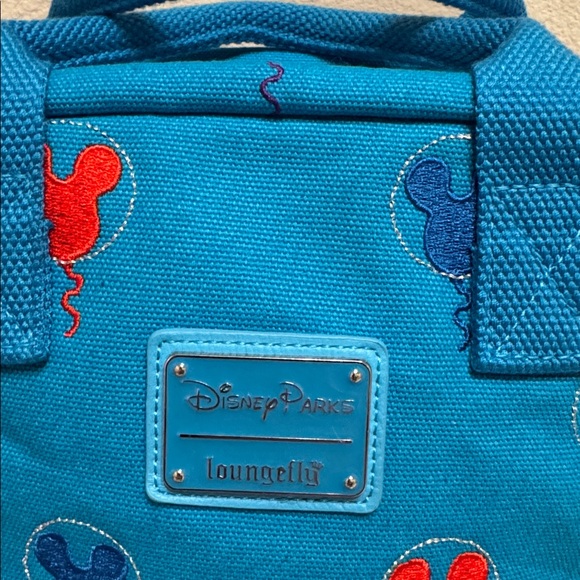 Loungefly Disney Parks Balloons Backpack Blue - Picture 3 of 11